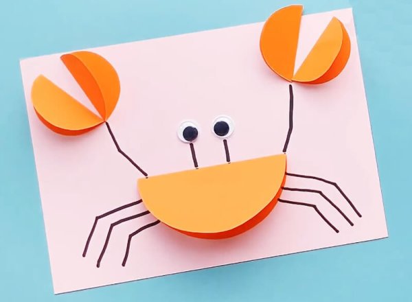 Аппликация краб