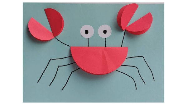 Аппликация из кружков цветной бумаги