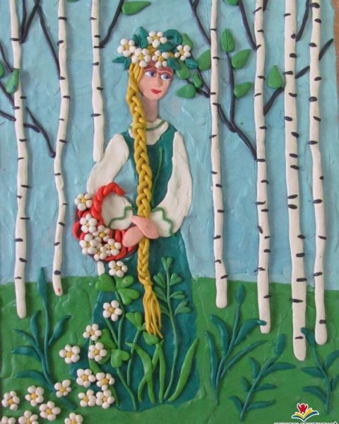 Аппликация на тему Весна