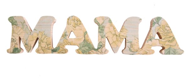 Объемные буквы мама