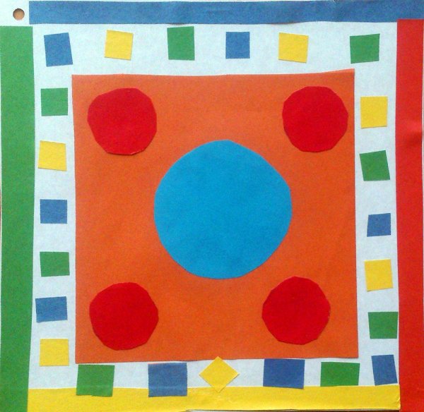 Аппликация красивая салфеточка