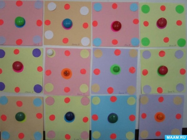 Аппликация Укрась салфеточку в средней