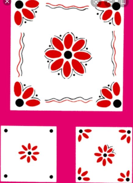 Декоративное рисование на кадрат