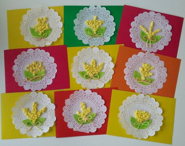 Поделки из ажурных салфеток