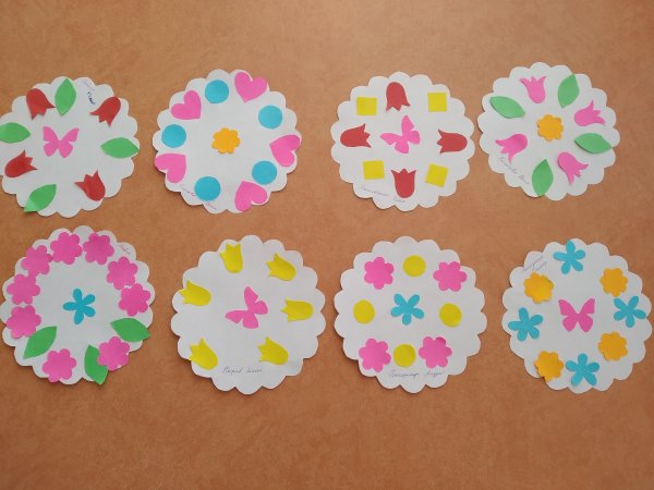 Аппликация салфетка в средней группе