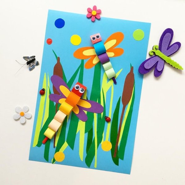 Объемные аппликации для детей