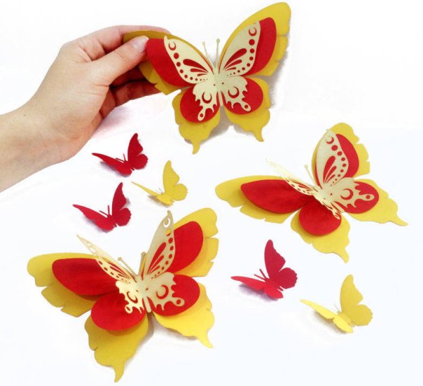 Объемная аппликация бабочка