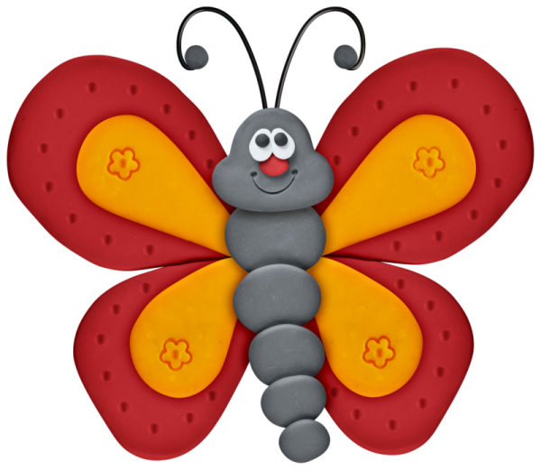 Аппликация бабочка из цветной бумаги
