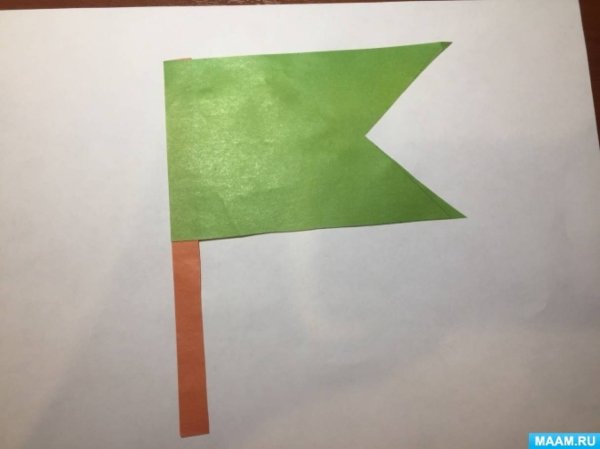 Аппликация флажки средняя группа