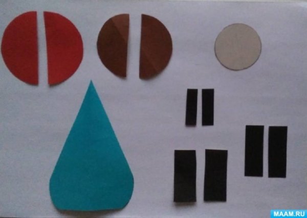 Занятие красная шапочка аппликация средняя группа