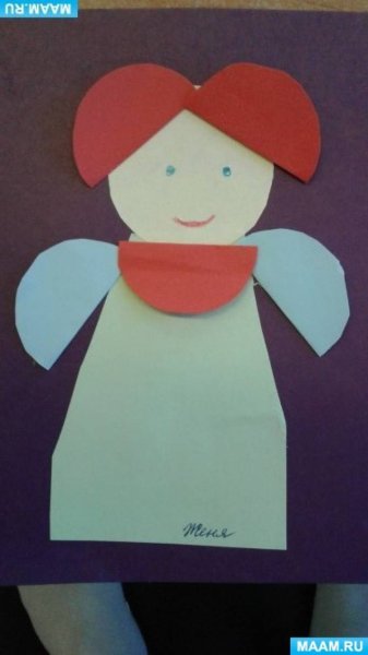 Аппликаөия красная шапочка в средней группе