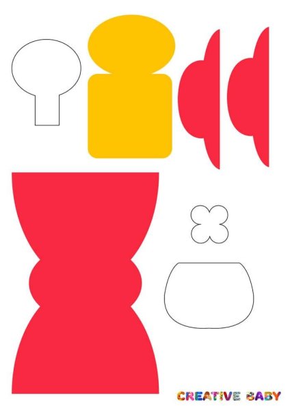 Аппликация красная шапочка