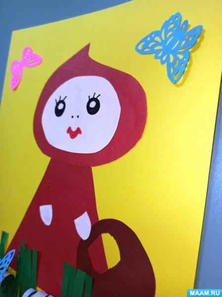 Аппликация в подготовительной группе красная шапочка