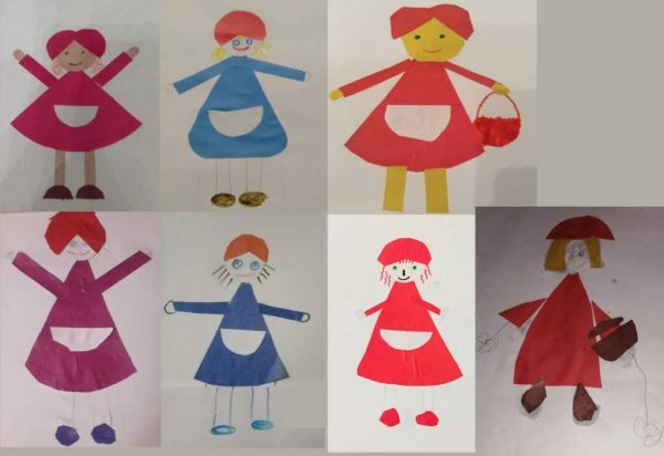 Аппликация наша новая кукла в старшей группе