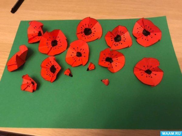 Мак поделка из бумаги