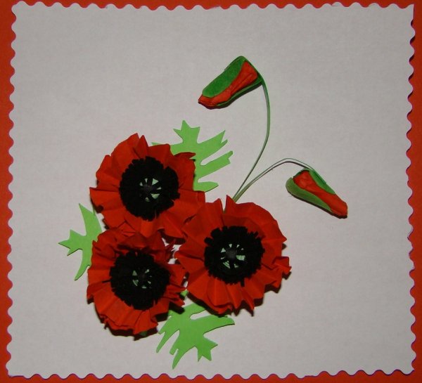 Аппликация из цветов