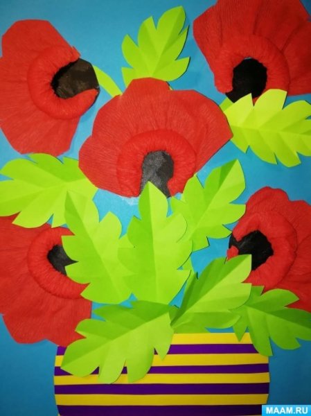 Аппликации по теме Мак