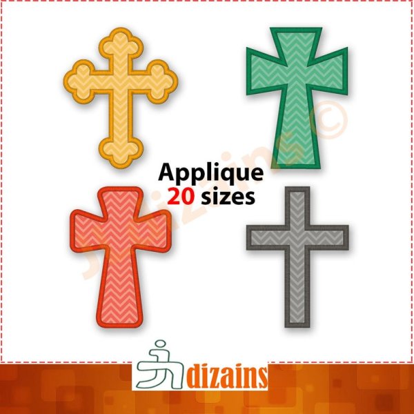 Крест аппликация