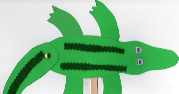 Поделка крокодил