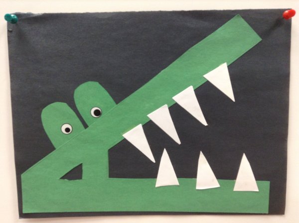 Крокодил из бумаги