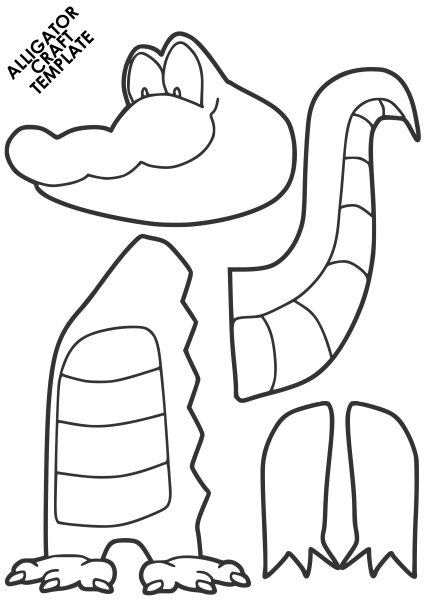 Аппликация крокодил