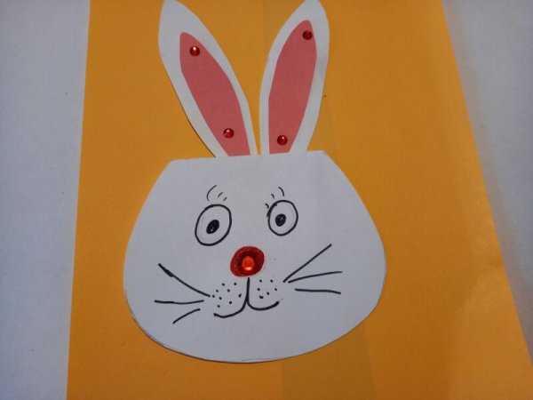 Аппликация кролик