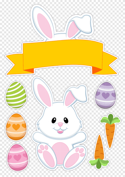 Пасхальный кролик аппликация