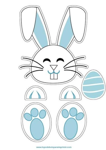 Аппликация заяц