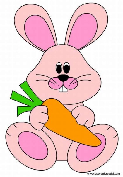 Заяц аппликация для детей