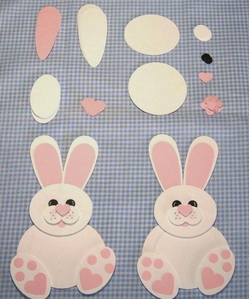 Аппликация заяц