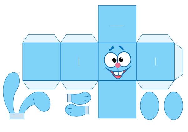 Крош из бумаги шаблон