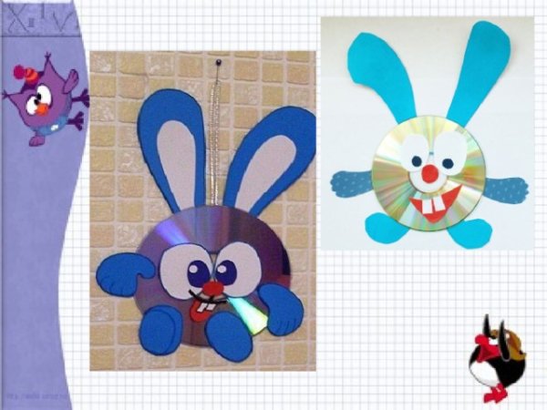 Шаблоны для поделок из дисков