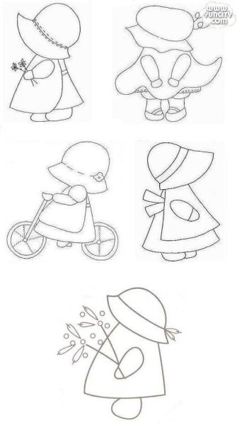 Шаблоны для аппликаций из ткани для пэчворка