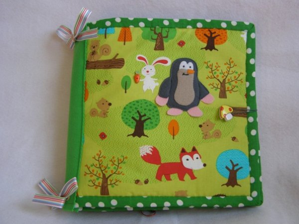 Крот из фетра для развивающей книги