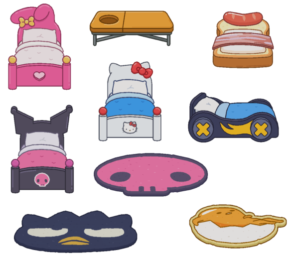 Кровать для бумажных кукол