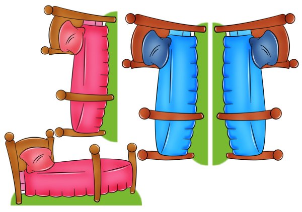 Декорация для настольного театра три медведя