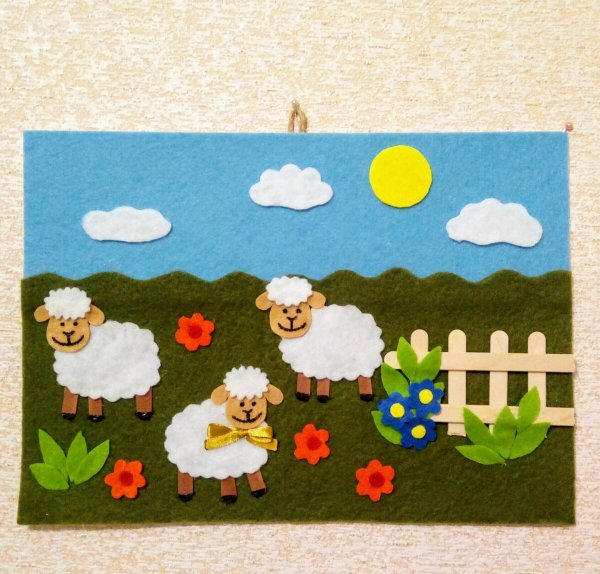 Поделка барашек из бумаги