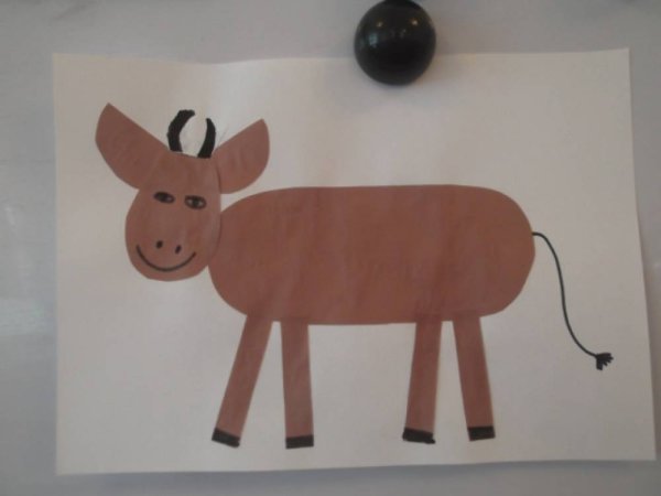 Аппликация домашние животные старшая группа