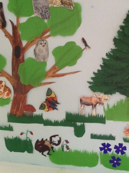 Аппликация природа