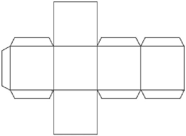 Развертка гексаэдра Куба