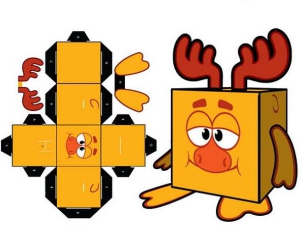 Вырезать и склеить для детей