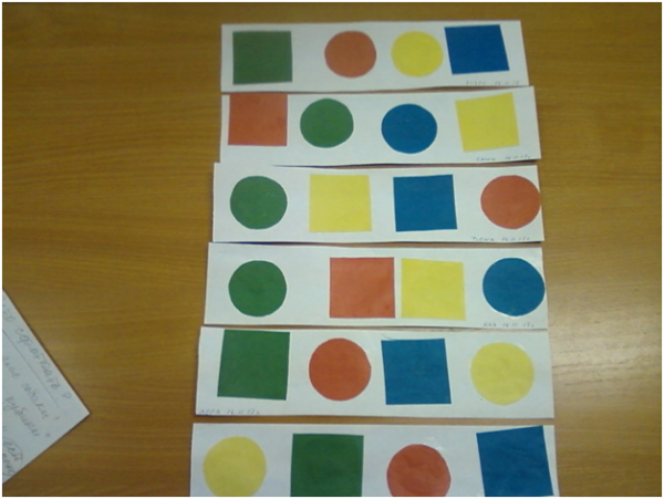 Аппликация в младшей группе шарики и кубики