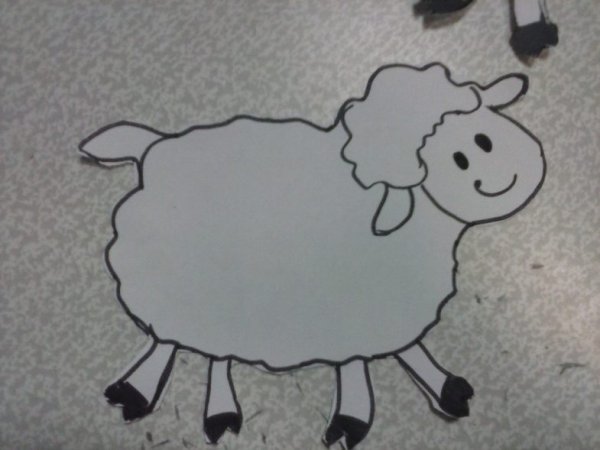 Аппликация Овечка