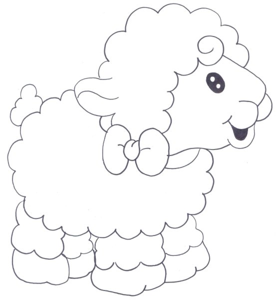 Баран раскраска для детей
