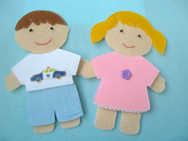 Кукла из фетра