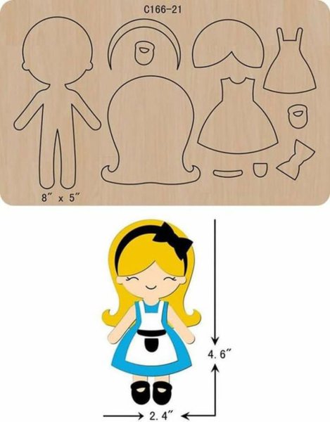 Куколки из фетра с одеждой