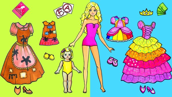 Кукла paper Doll Dress up