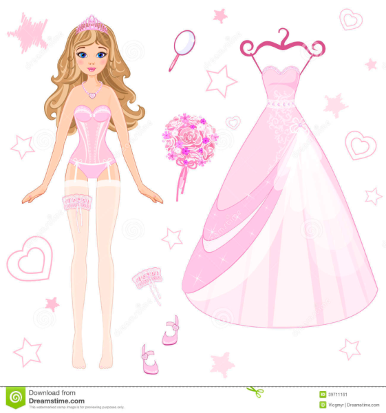 Куклы вырезалки с одеждой Барби