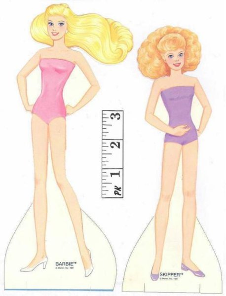 Макет куклы для одевания