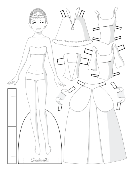 Бумажные куклы для моделирования одежды
